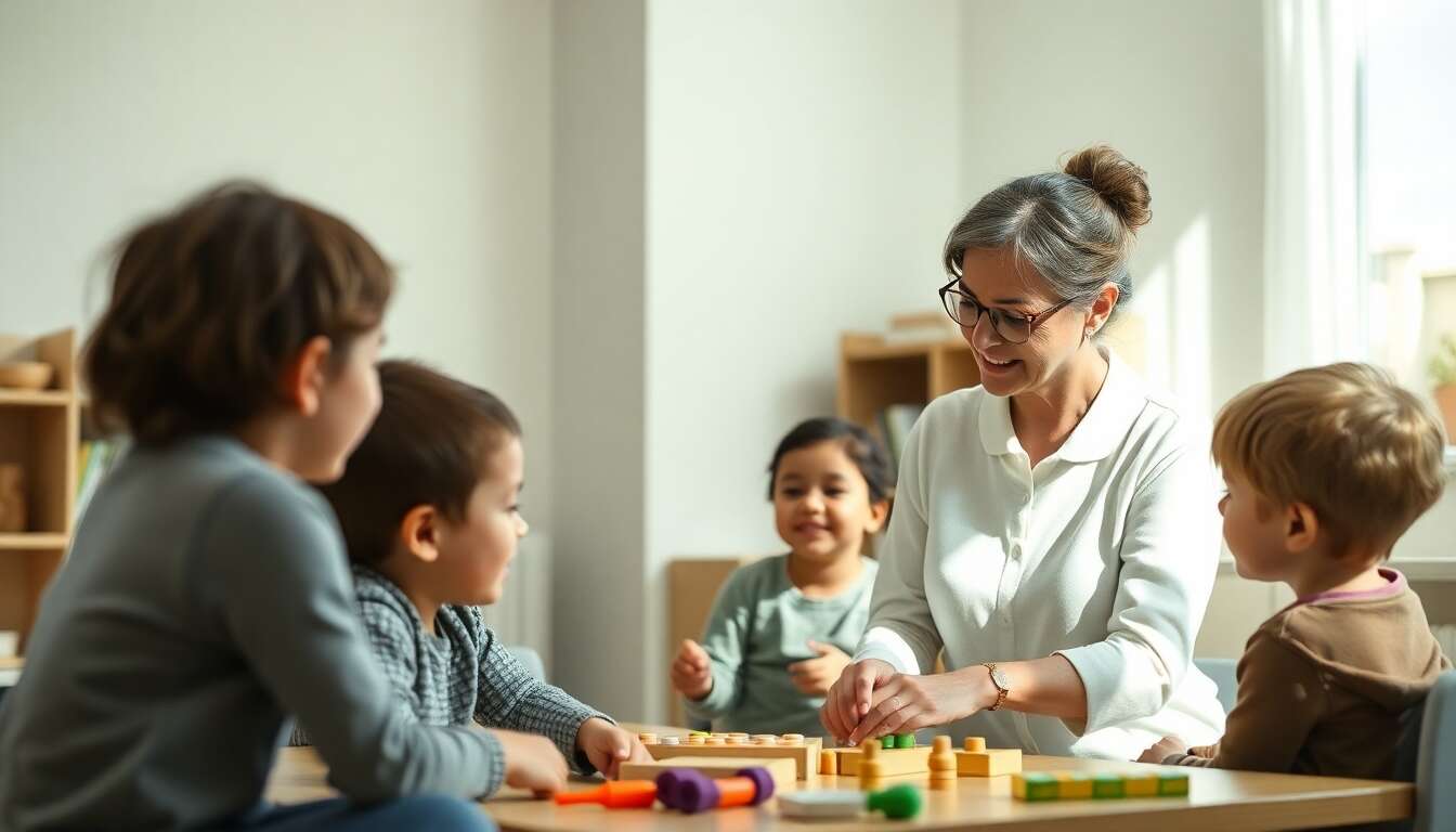 Maria Montessori : débuts auprès d'enfants avec troubles mentaux
