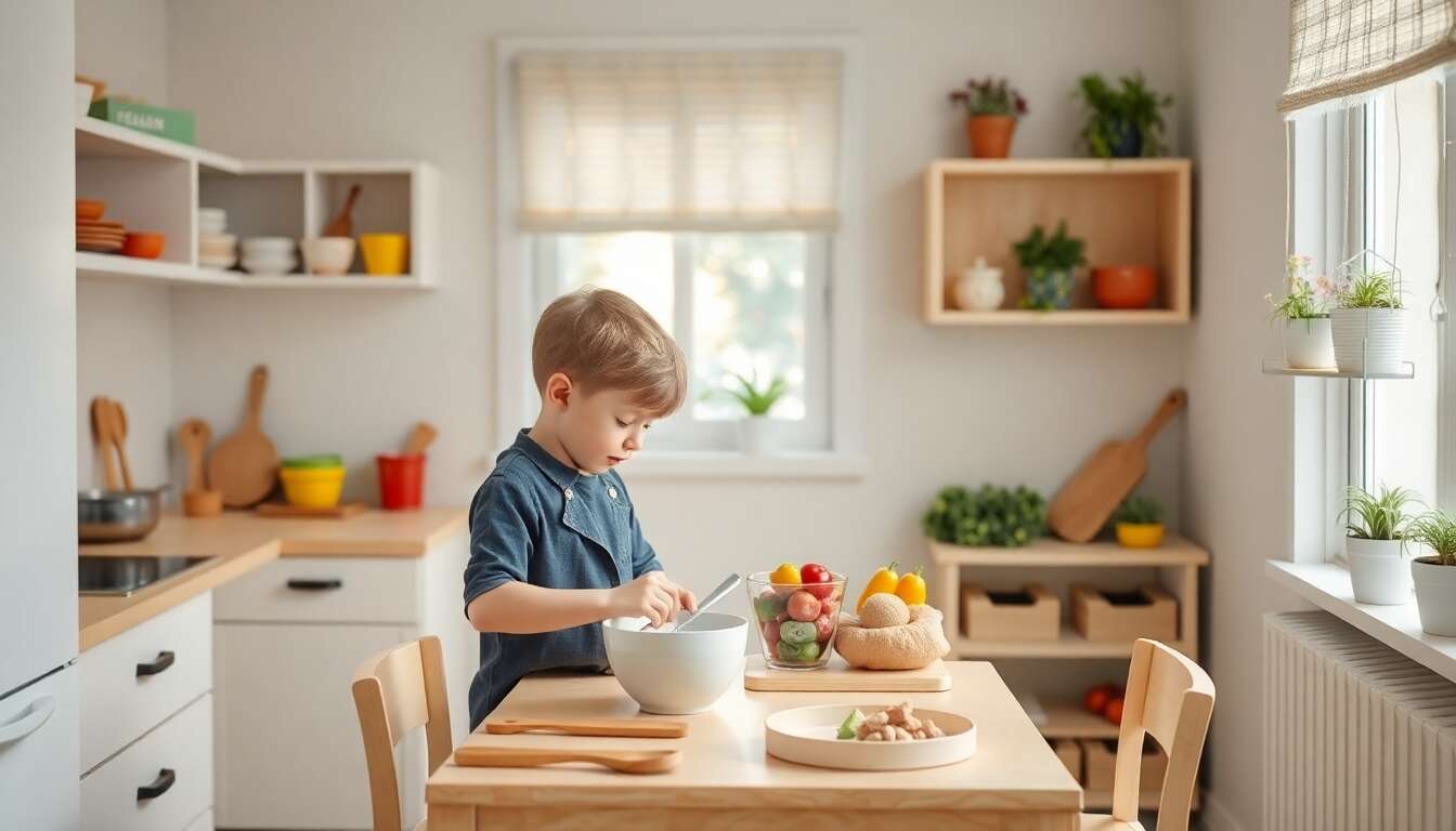 Initier son enfant à la cuisine avec la pédagogie Montessori