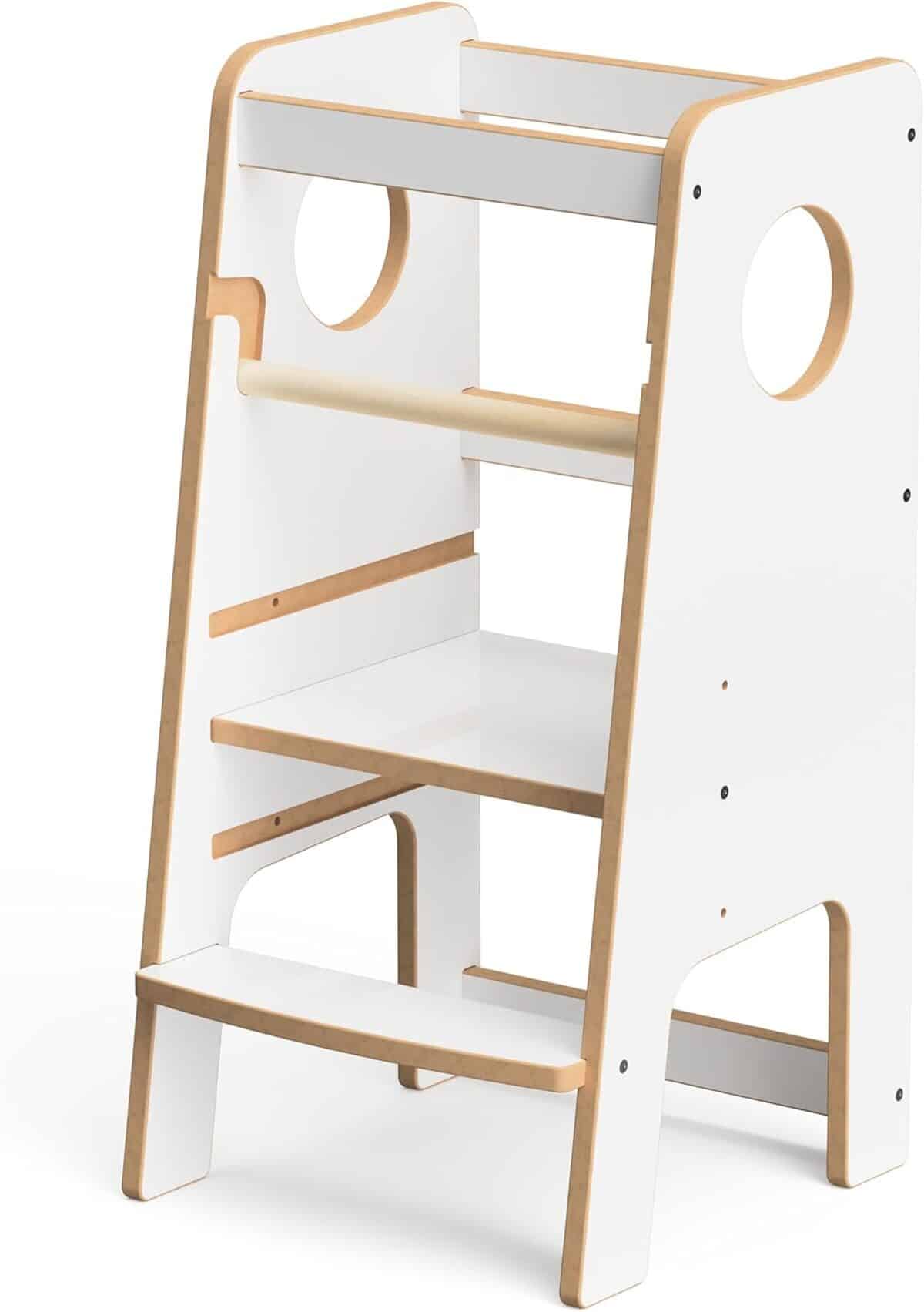 Test : tour Montessori réglable Blanc v2