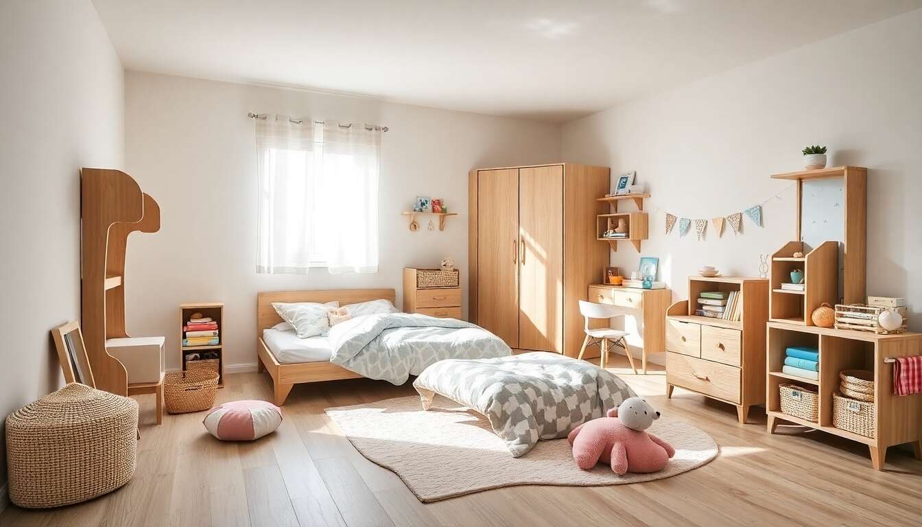 Aménager une chambre d'enfant selon Montessori
