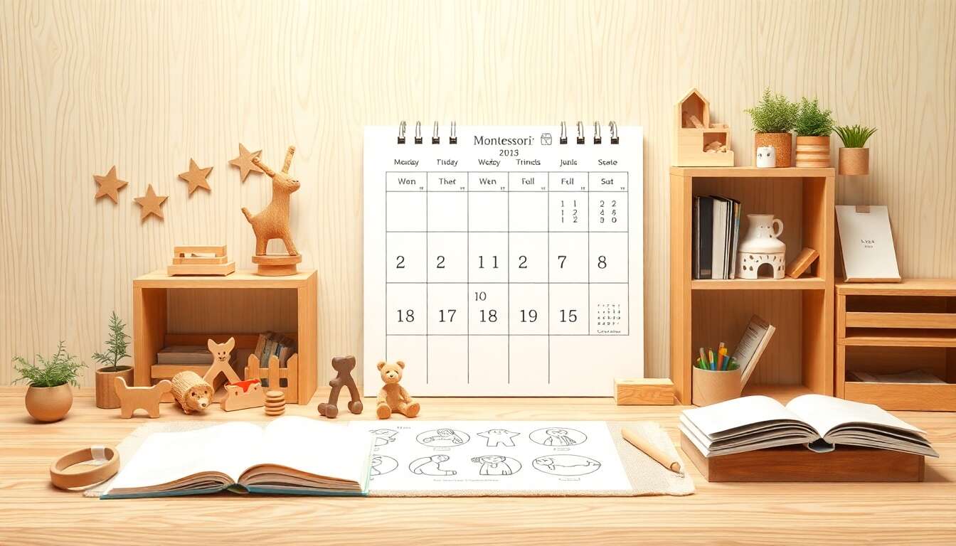 Calendrier Montessori : guide pratique pour une organisation optimale