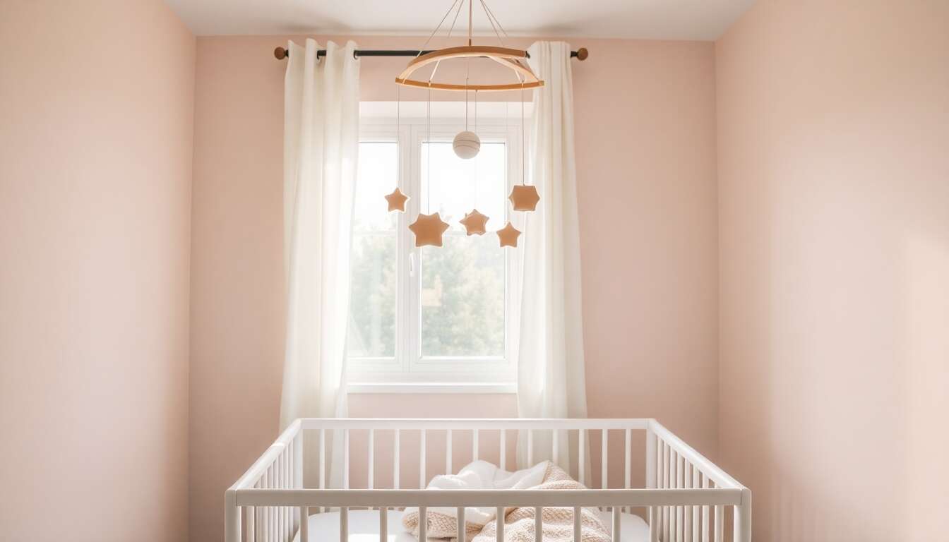 Stimuler la vue de bébé avec les mobiles Montessori
