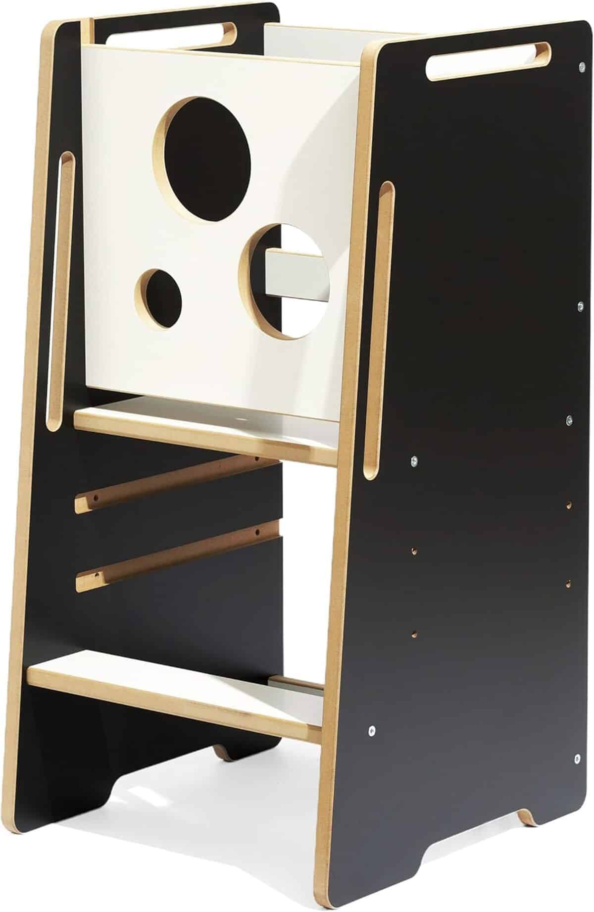 Test de la tour Montessori d'apprentissage réglable en bois