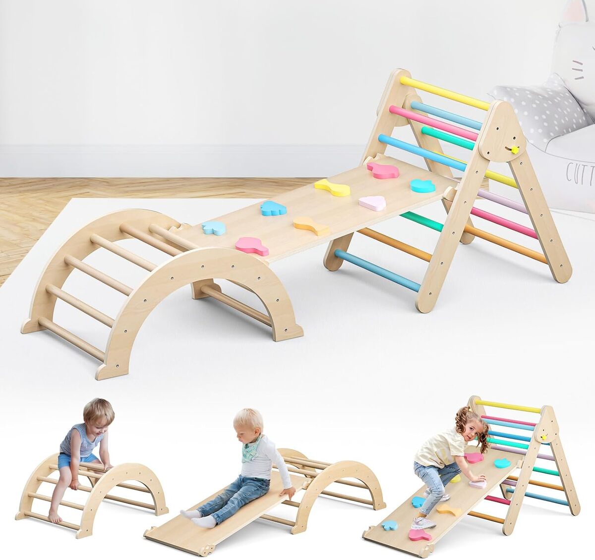 Test : ensemble d'escalade Montessori 7 en 1 pour enfants