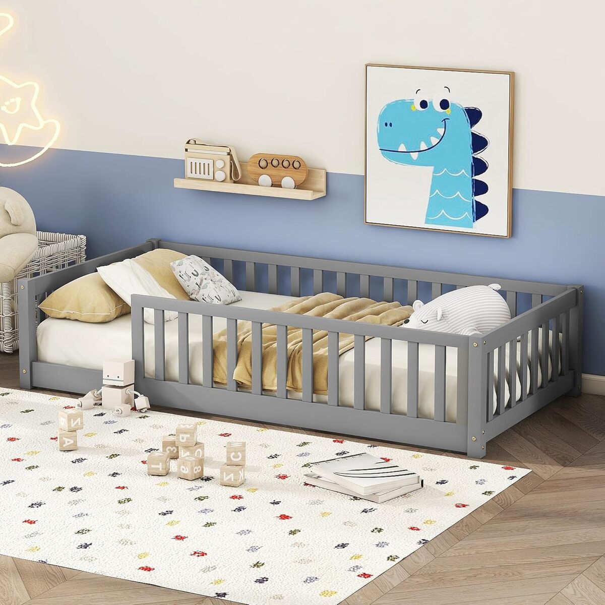 Avis sur le lit de sol Montessori Bellemave en bois massif pour enfants