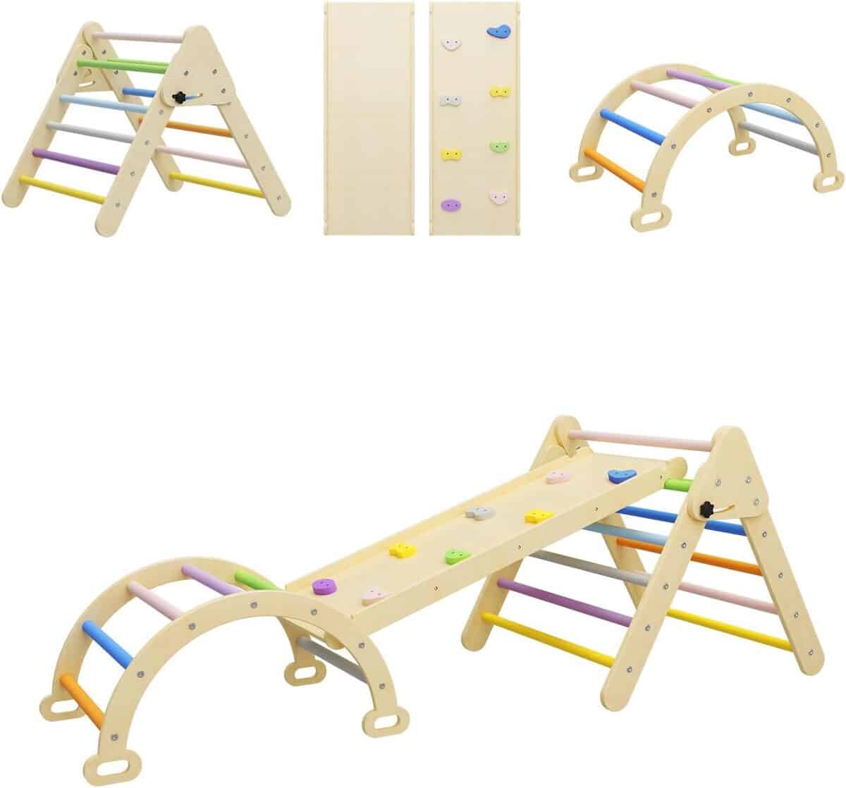 Test du triangle d'escalade pliable BenaRita 3 en 1 pour enfants