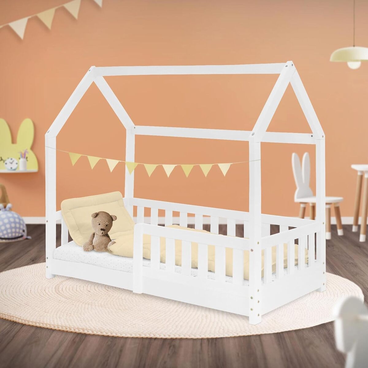 Test : lit enfant ML-Design en bois de pin 140x70 cm