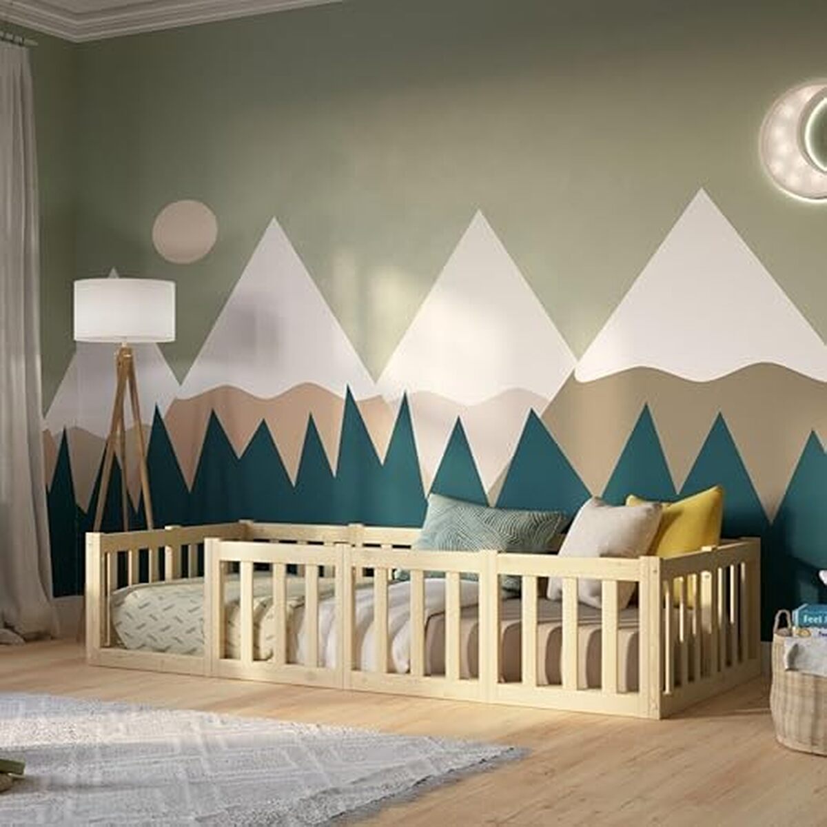 Test Crazy Pine lit enfant : montessori bois 190x120 cm