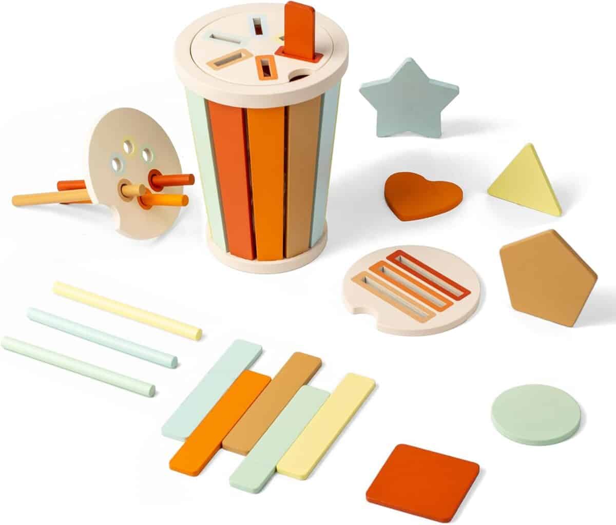 Test du jeu d'encastrement Montessori Smartwo : formes et couleurs pour bébé 1 an