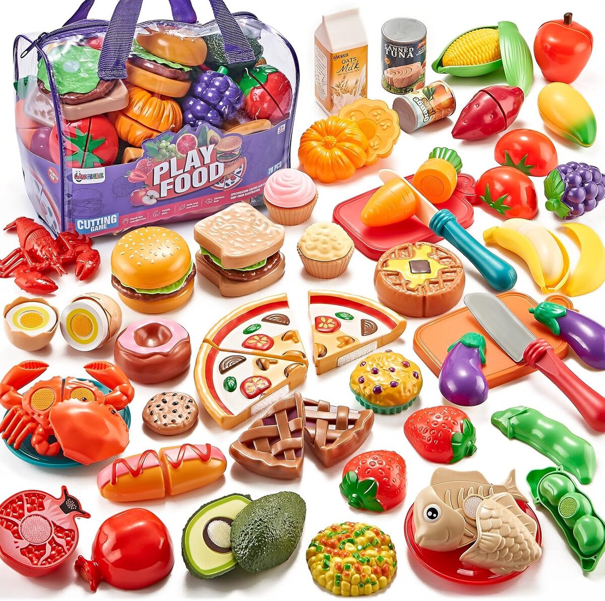 Test du kit cuisine enfant LAUGIGLE 78Pc : jouets à découper et dinette éducative