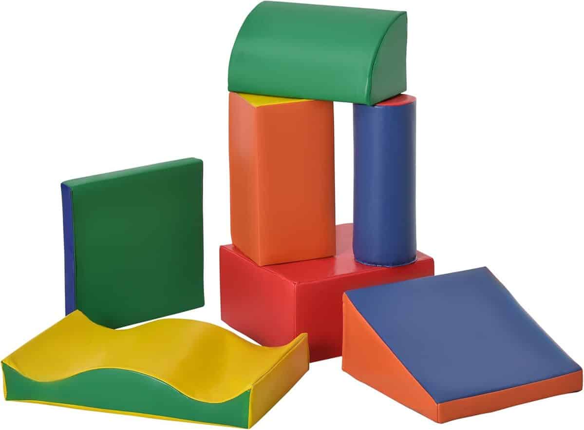 Test du parcours motricité HOMCOM 7PCS pour bébé multicolore