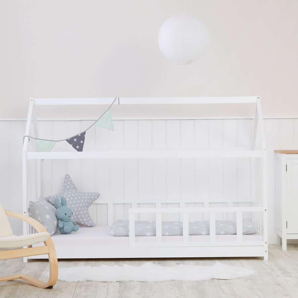Test Homestyle4u lit cabane Montessori 90x200 cm avec barrière