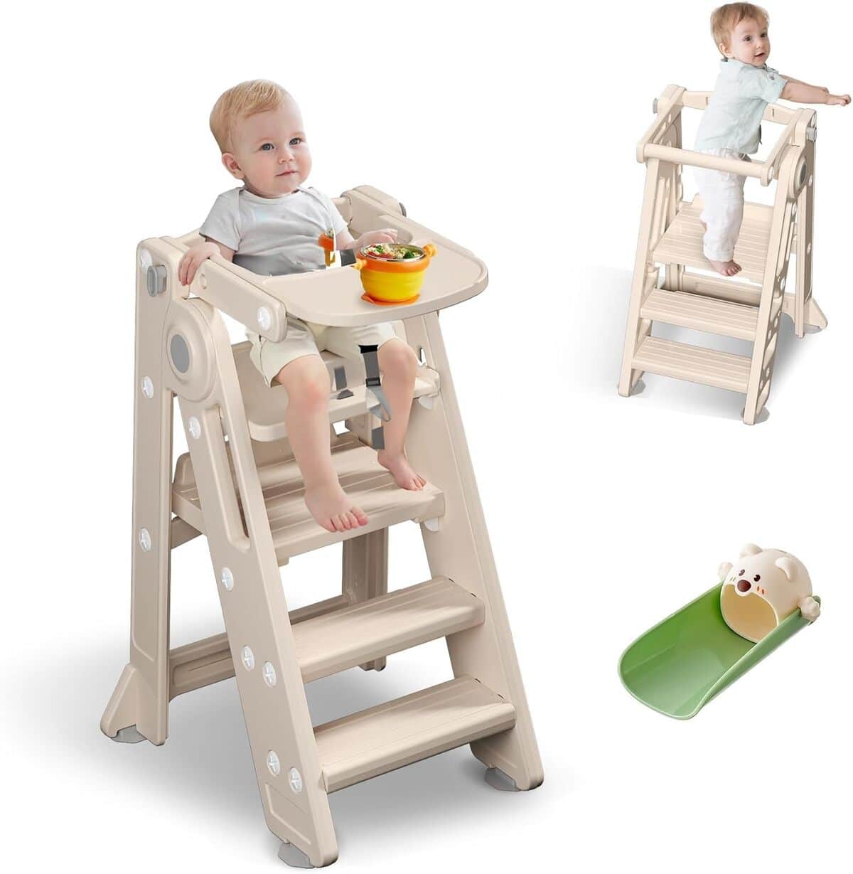 Test : tour d'observation 2-en-1 pliable hoopyosms beige