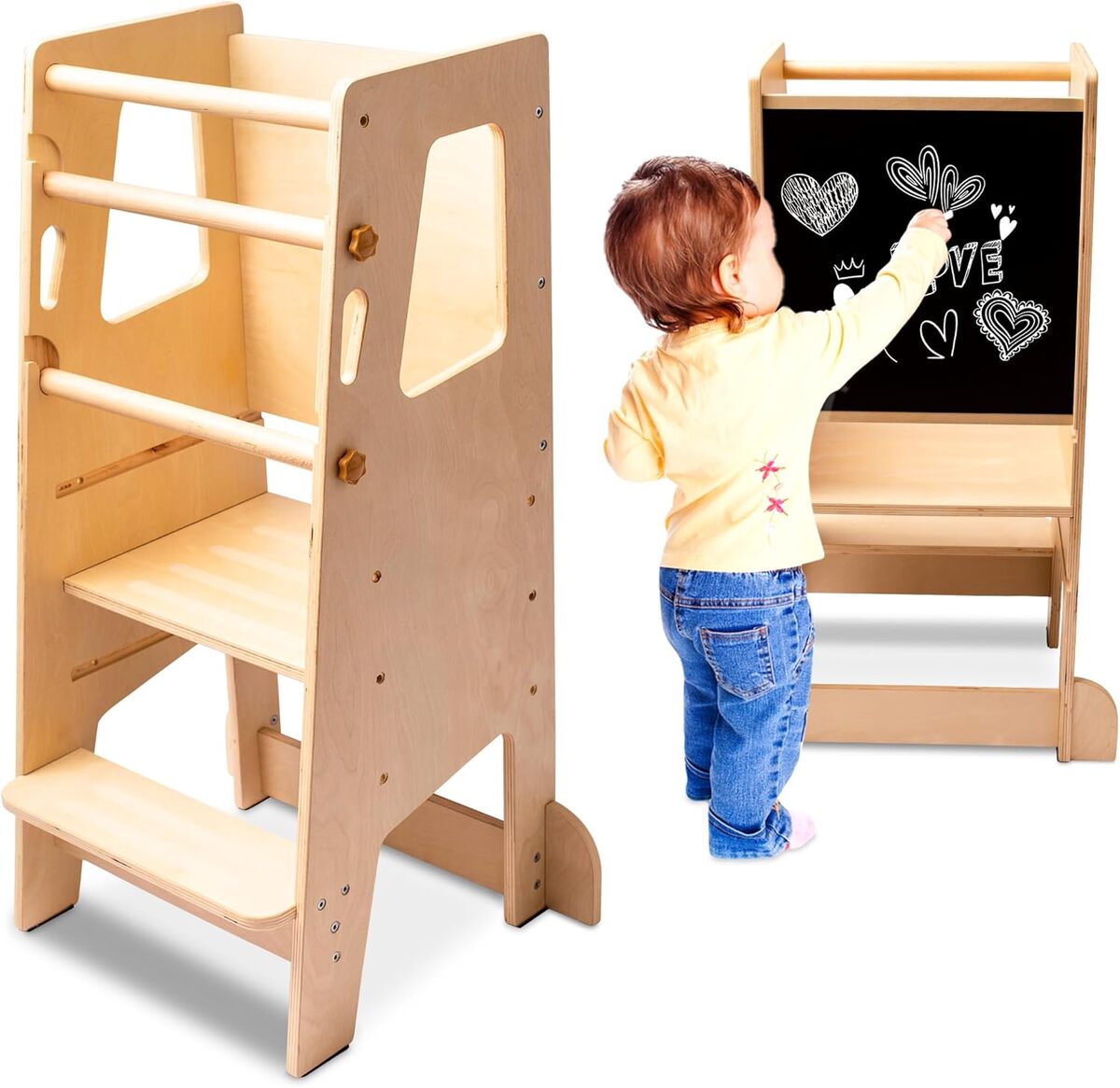 Test de la tour d'apprentissage réglable Lidi® avec tableau magnétique