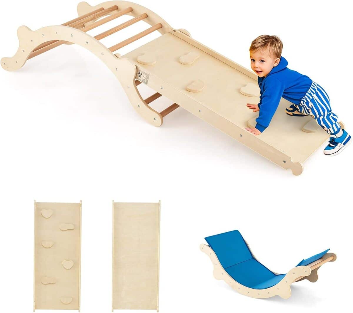 Test de l'arche d'escalade 4 en 1 Goplus en bois ajustable pour enfants