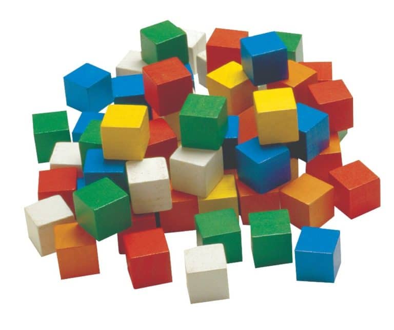 Test des cubes en bois Learning Advantage 7224 : lot de 100
