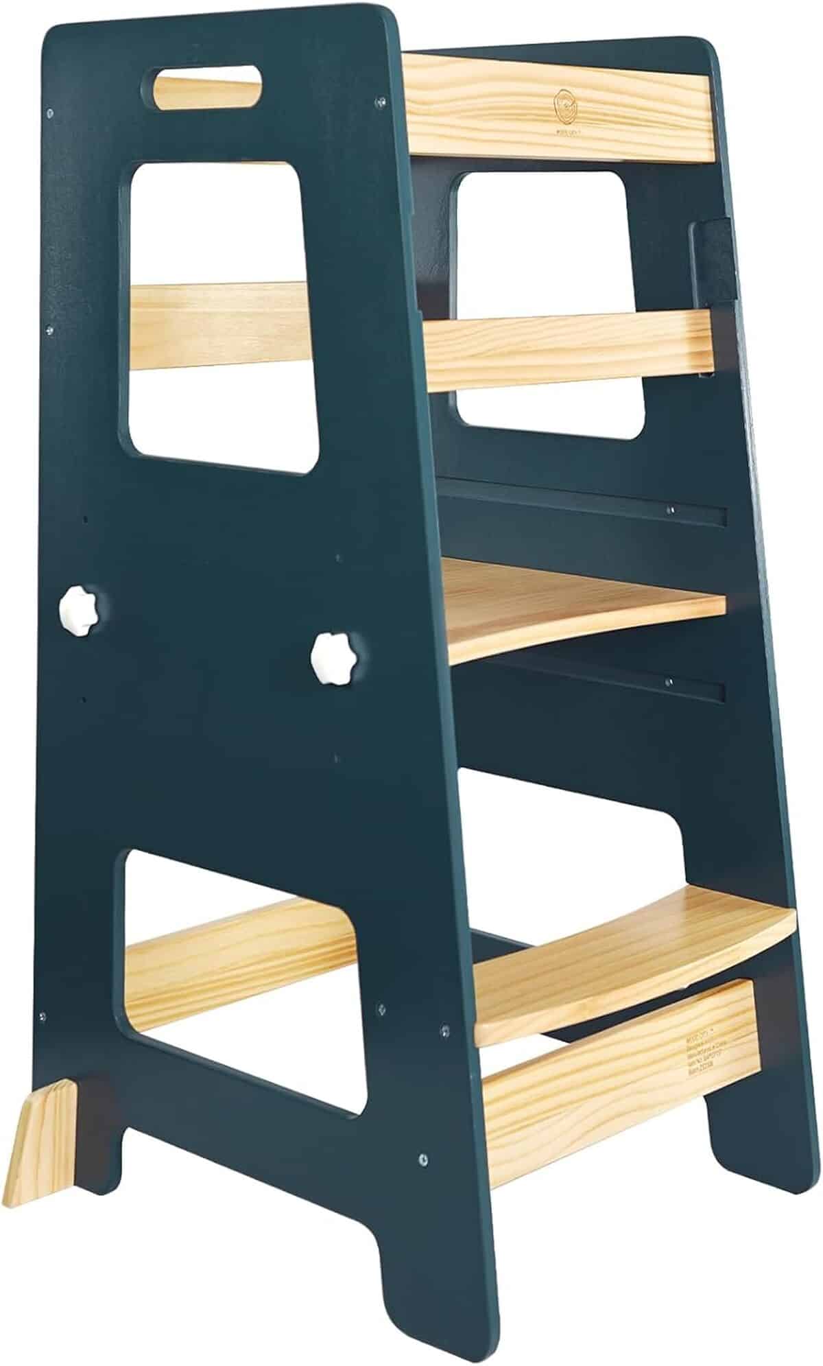 Test du marchepied de cuisine Montessori WOOD CITY : sécurité et apprentissage