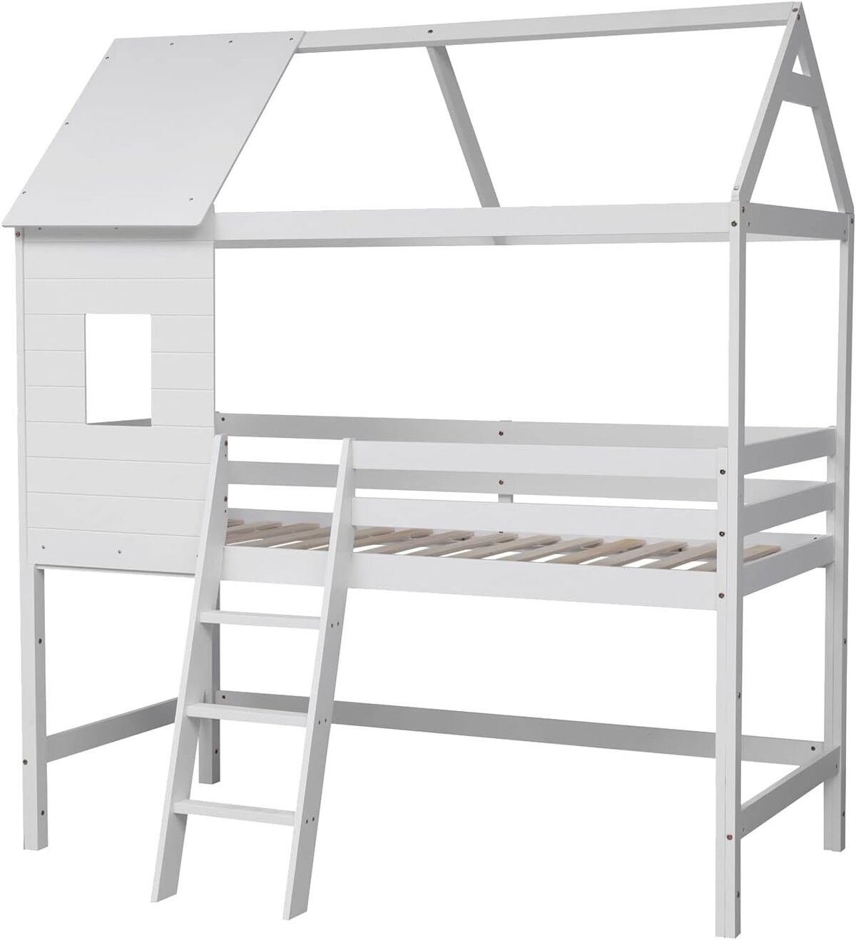 Test : lit cabane mezzanine Happy Garden Margot 190x90cm