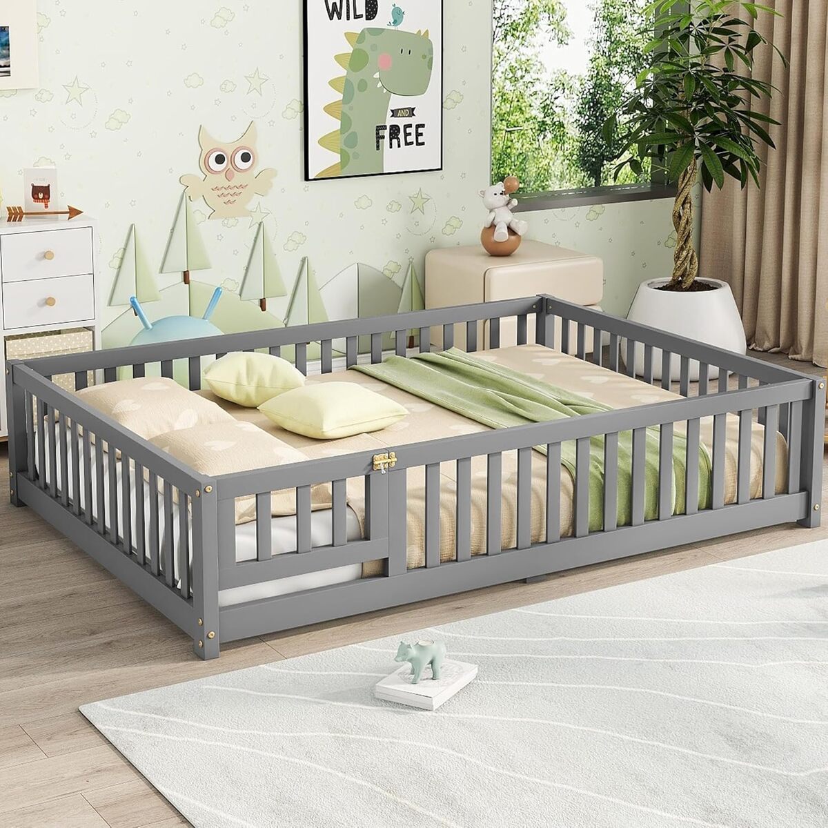 Test : lit de sol Montessori Bellemave avec clôture et porte