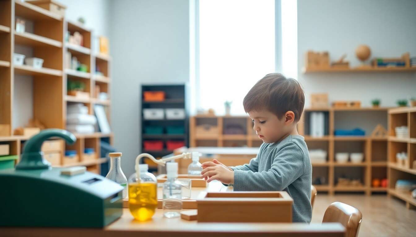 Comment la pédagogie Montessori favorise l'apprentissage autonome des sciences chez les enfants