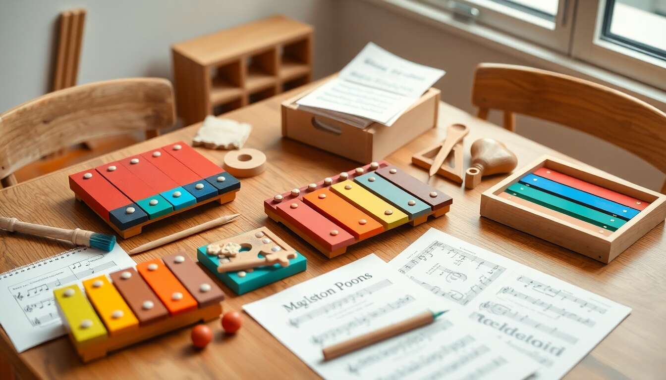 Mat&eacute;riel et outils recommand&eacute;s pour l'&eacute;veil musical