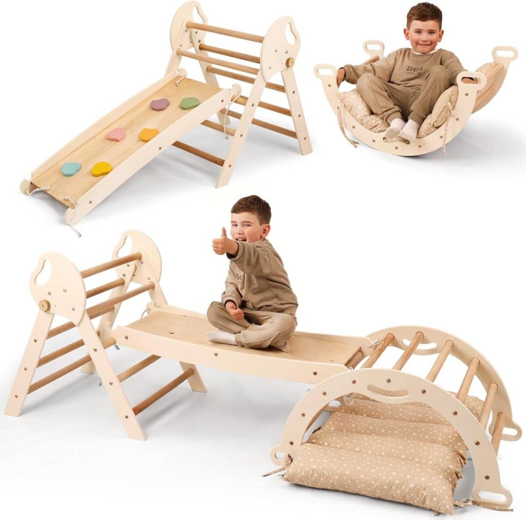 Test du cadre d'escalade 5-en-1 Montessori pour enfants