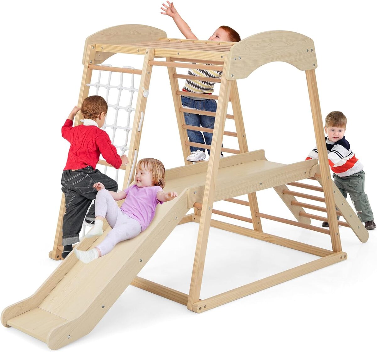 Test du GOPLUS 6 en 1 : structure d'escalade Montessori pour enfants