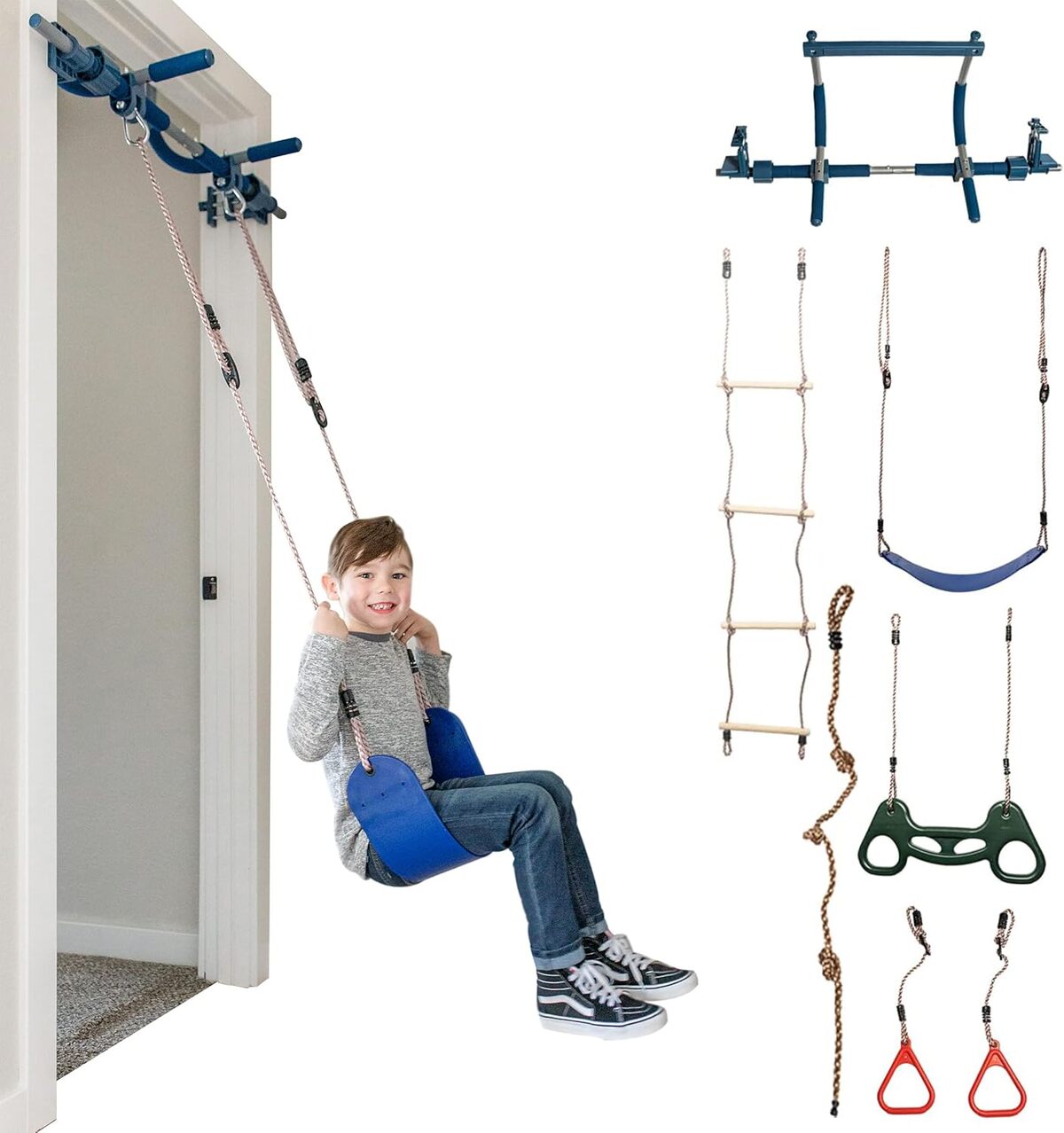 Test du kit Gym1 : aire de jeux complète pour portes