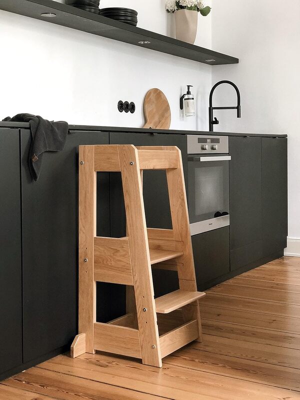 tiSsi ® Tour d'apprentissage Montessori en chêne Naturel