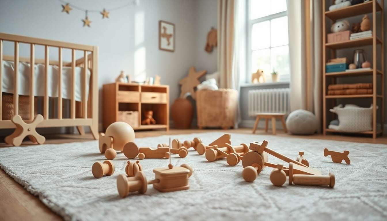 Les avantages des jouets en bois pour b&eacute;b&eacute;