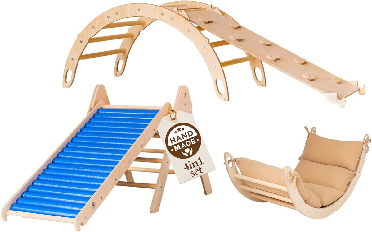 Test de l'arche escalade 4en1 WoodsCraft pour enfants et bébés