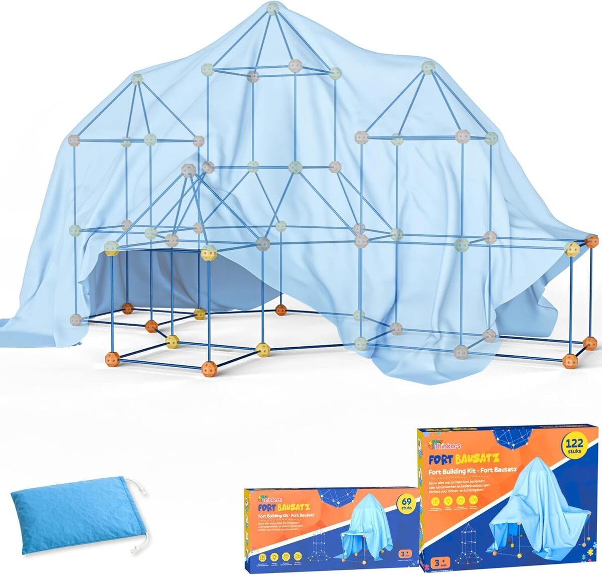 Test du kit de construction Tiny Thinkers : fort Megabundle avec extension et 191 pièces