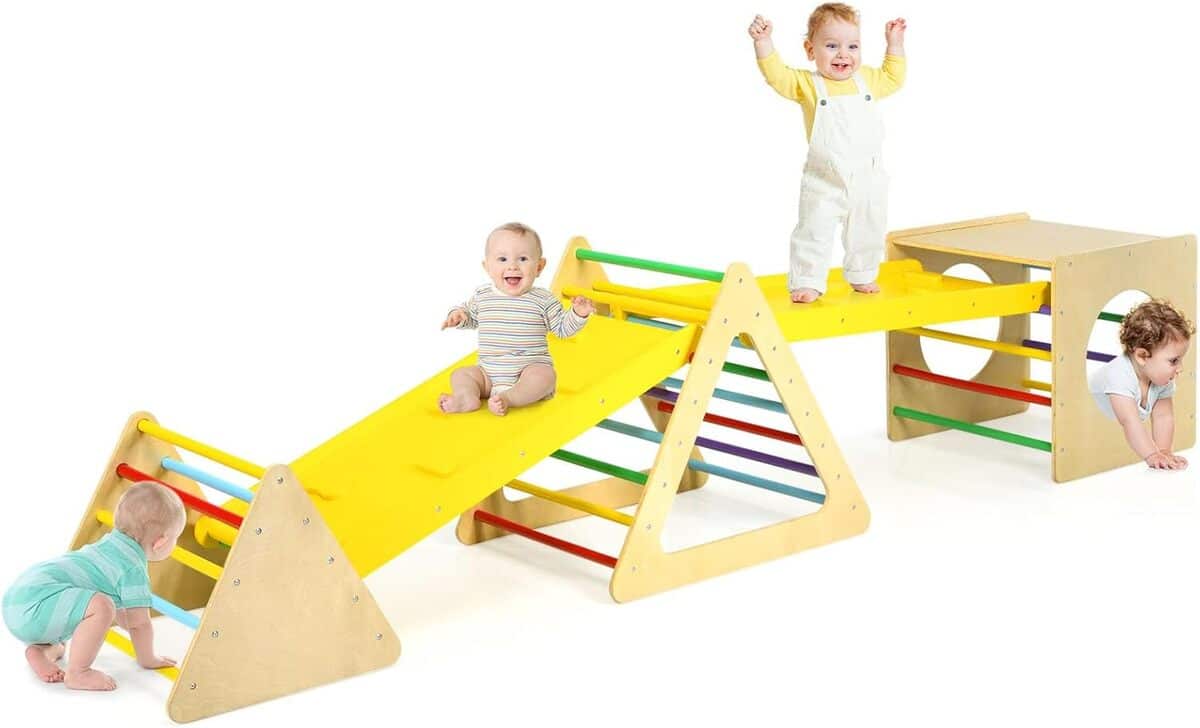 Test du module d'escalade en bois Dreamade 6 en 1 pour enfants