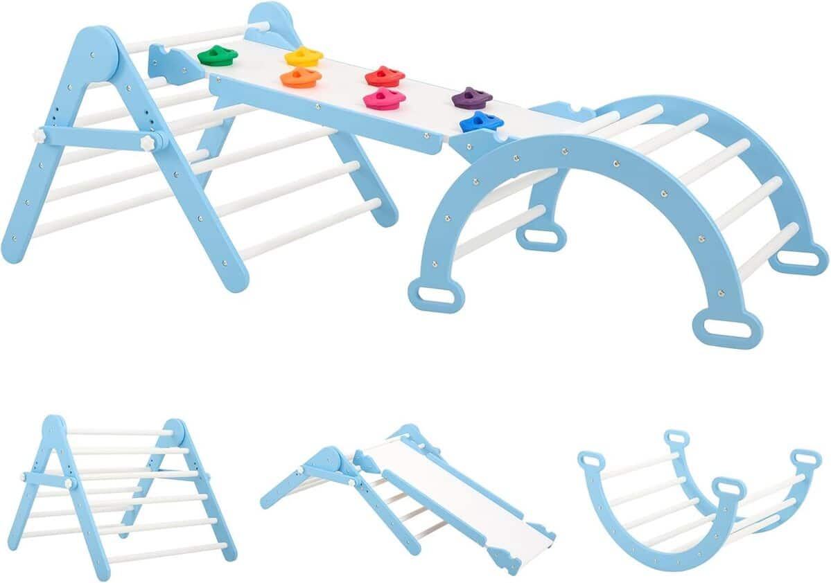 Test du triangle pliable FUNLIO : escalade Montessori ajustable pour enfants