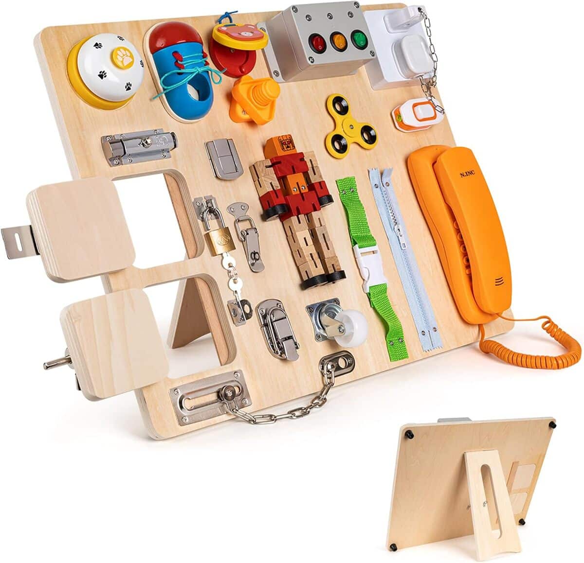 Test : niluto Montessori busy board (Busy board04) pour enfants