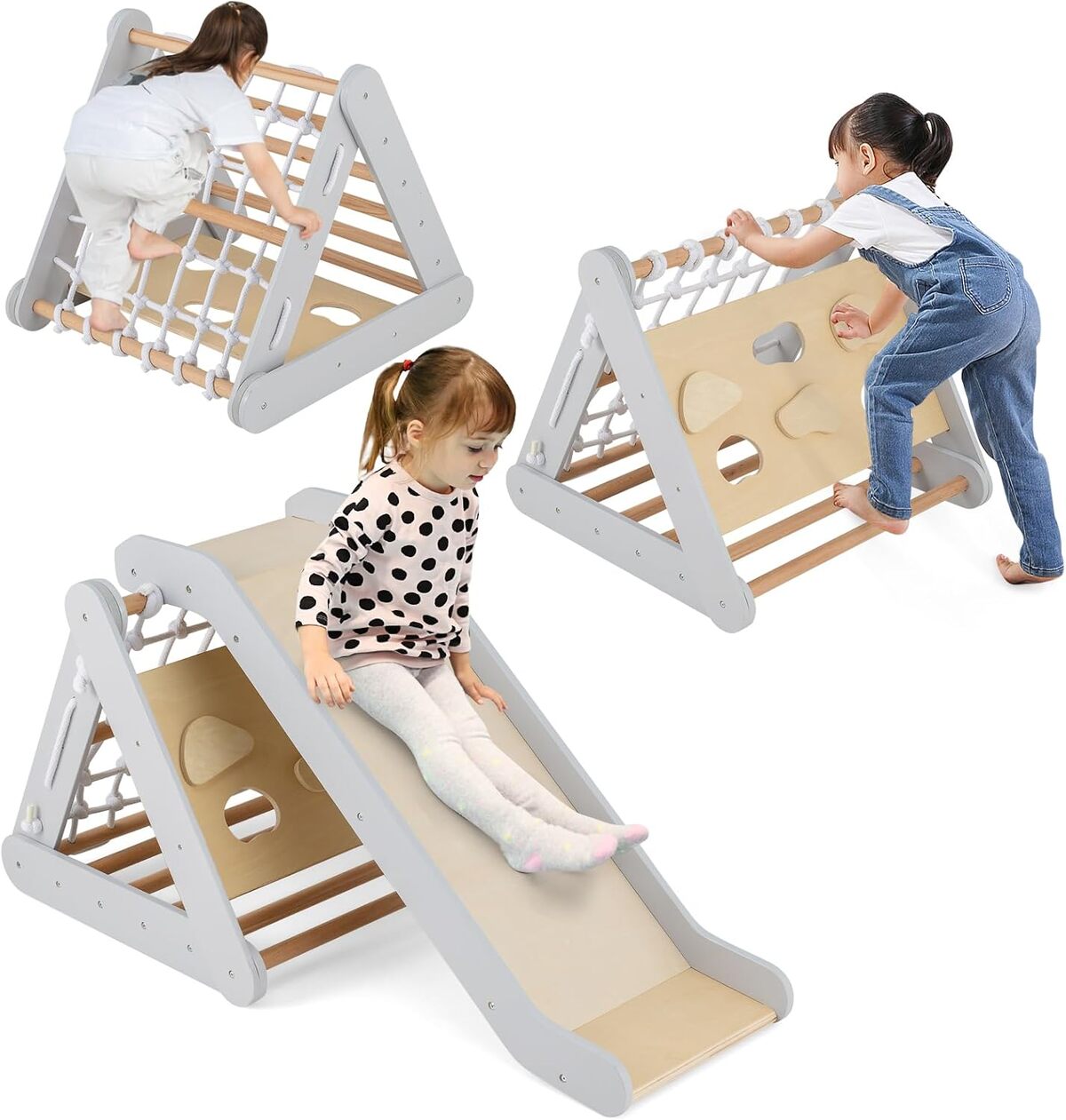 Test : triangle d'escalade 4 en 1 Costway Montessori enfant