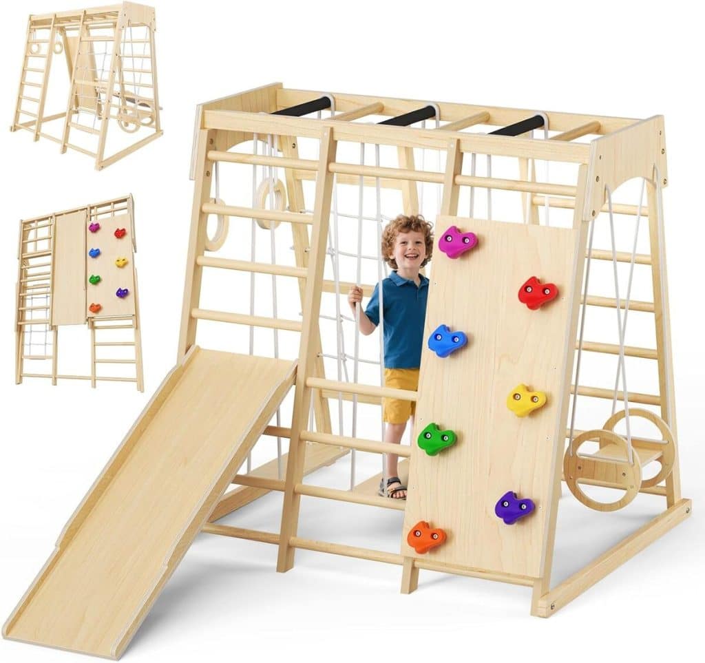 Test du cadre d'escalade Montessori CUPCHID 9 en 1 en bois