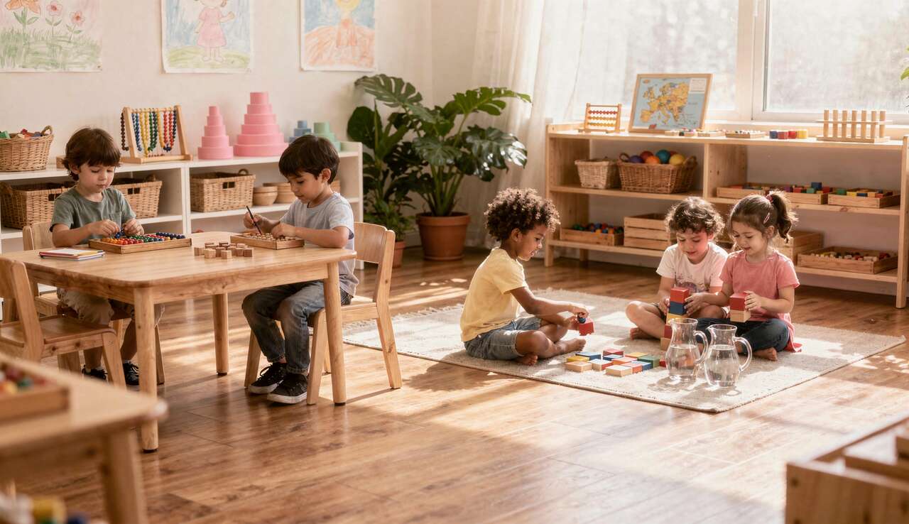 Pédagogie Montessori : jeux pour enfants
