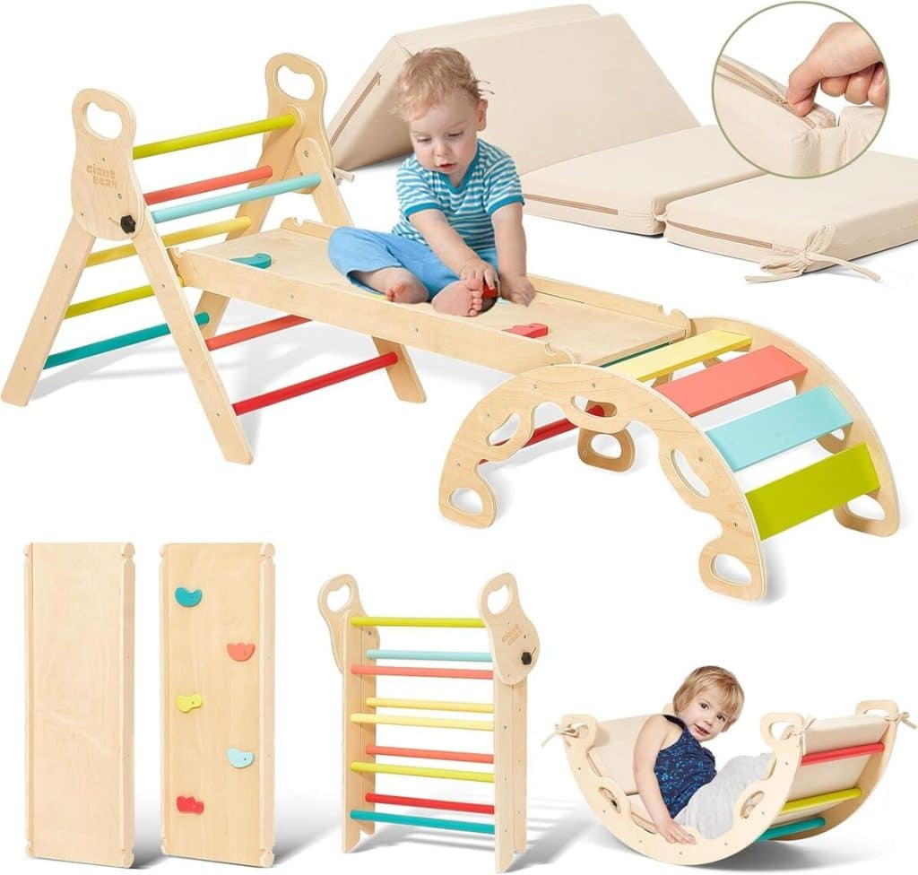 Test du cadre d'escalade 5-en-1 Montessori Giant Bean pour enfants