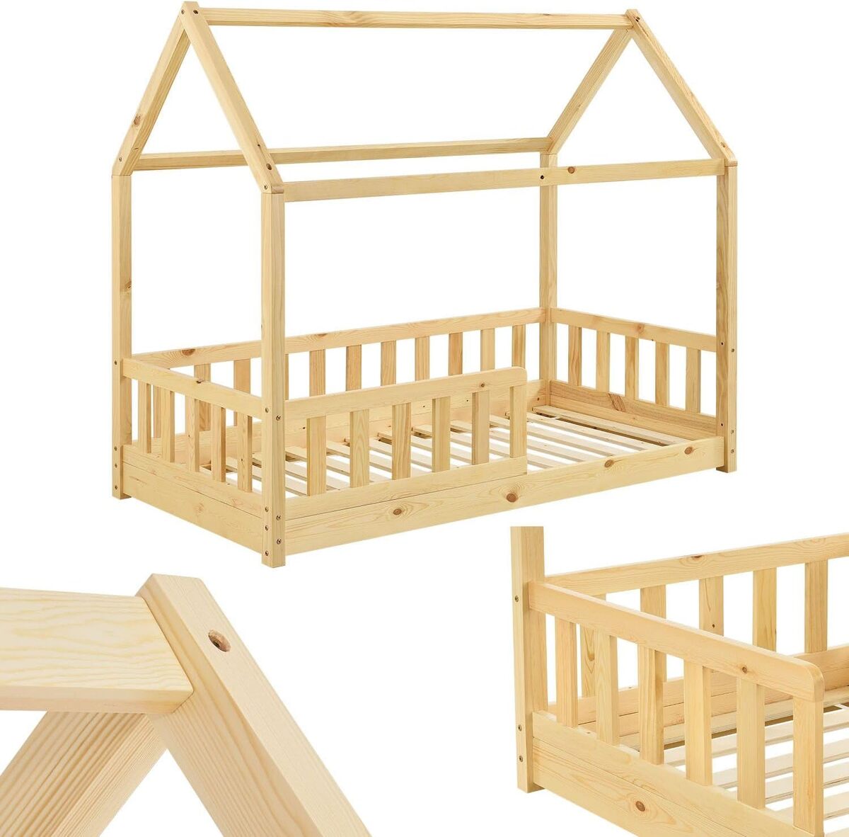 Test du lit cabane Marli Juskys : sécurité et design montessori