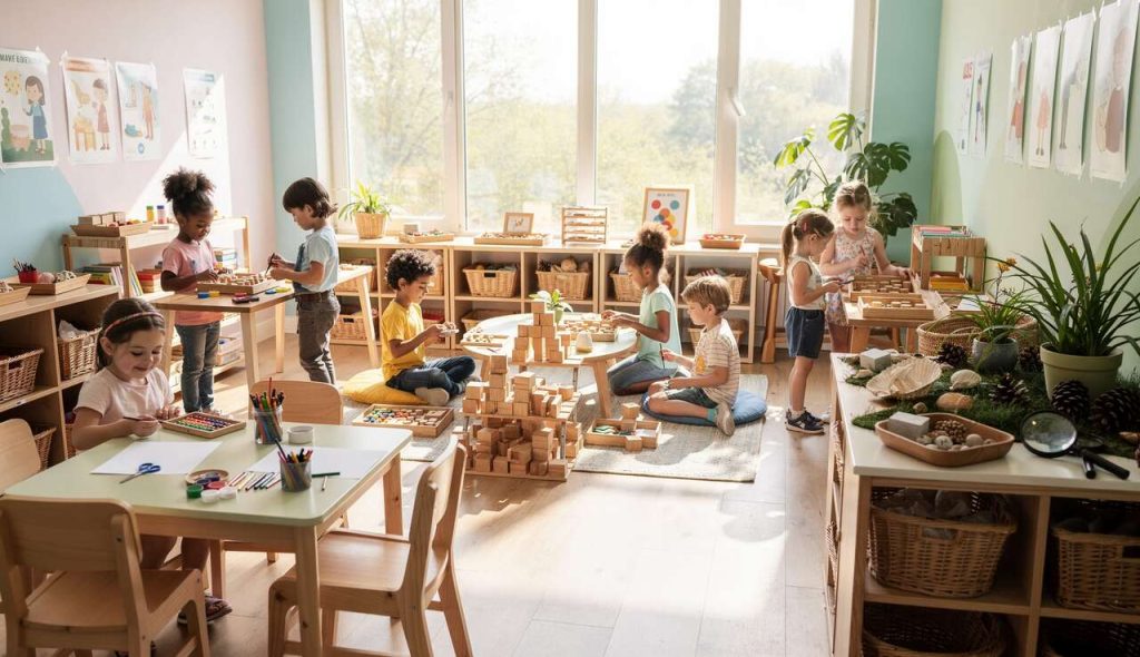 Activités Montessori pour enfants de 3 à 6 ans