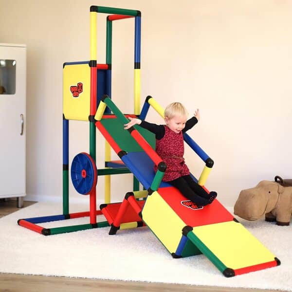 Quadro Tour de Jeux, d'escalade, avec Toboggan pour bébé, pour l'extérieur et l'intérieur, Tour de Jeu pour Enfants pour Le Jardin ou la Chambre d'enfant Classique