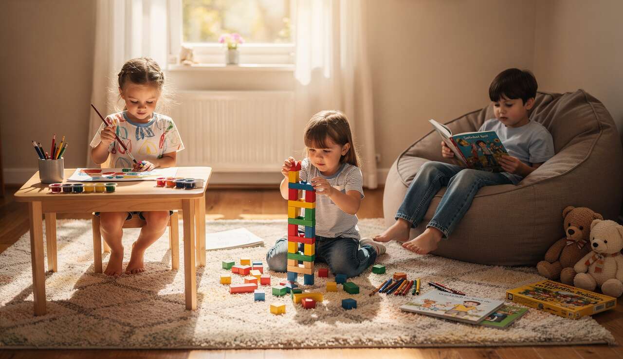 Activités sans écran à faire à la maison avec des jeunes enfants