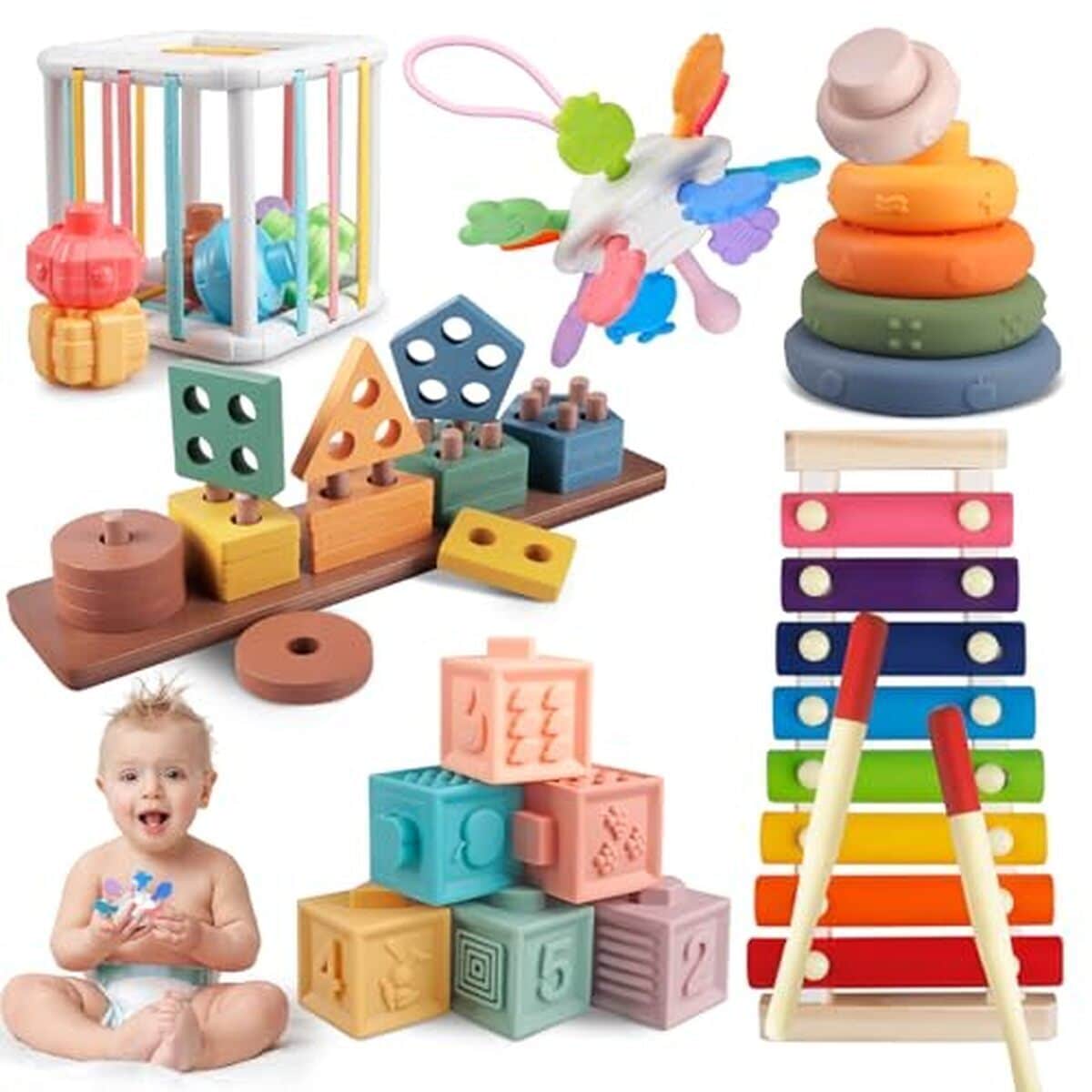 Test Aliex 6 en 1 : jouets d'éveil Montessori pour bébé