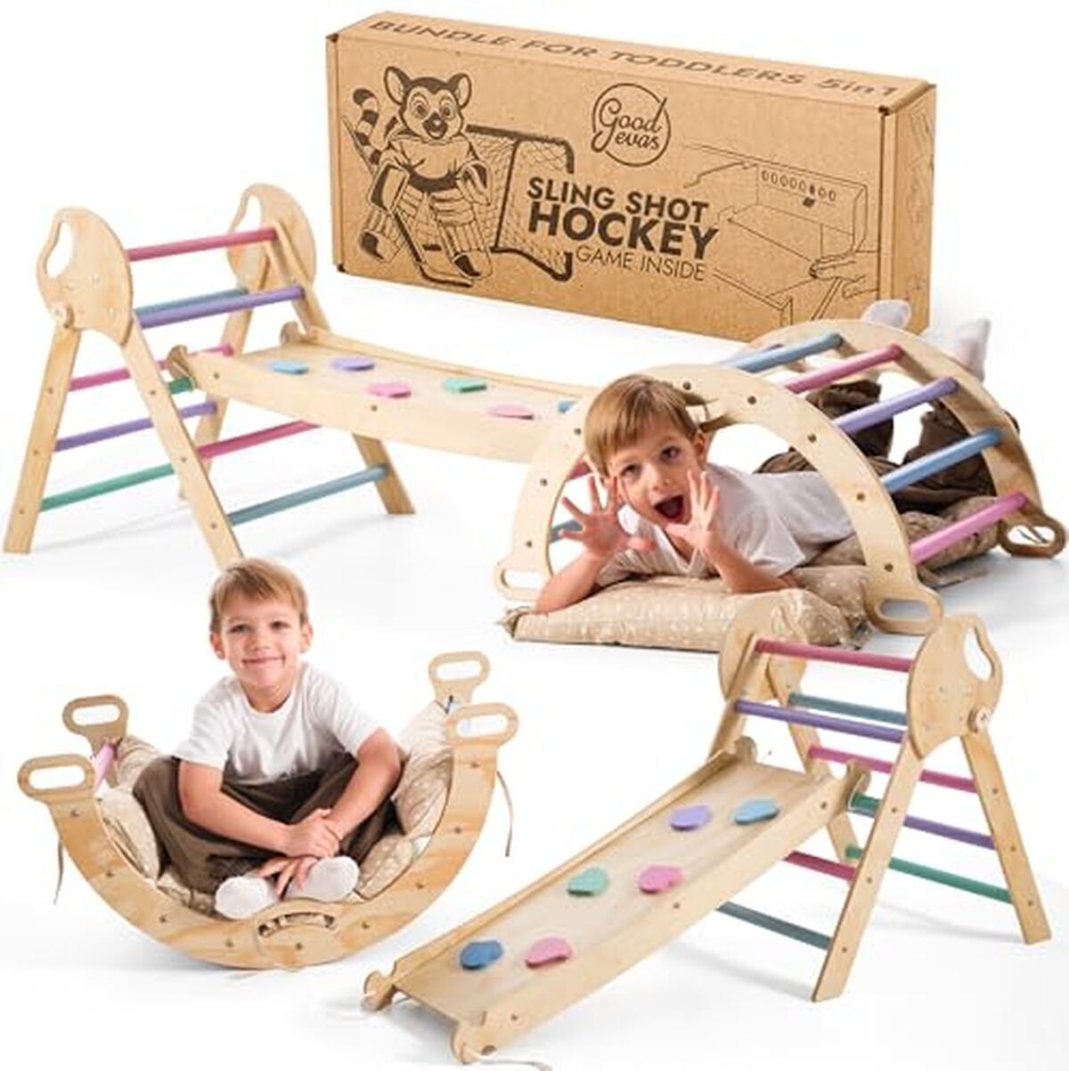Test : cadre d'escalade en bois Goodevas Montessori 5 en 1