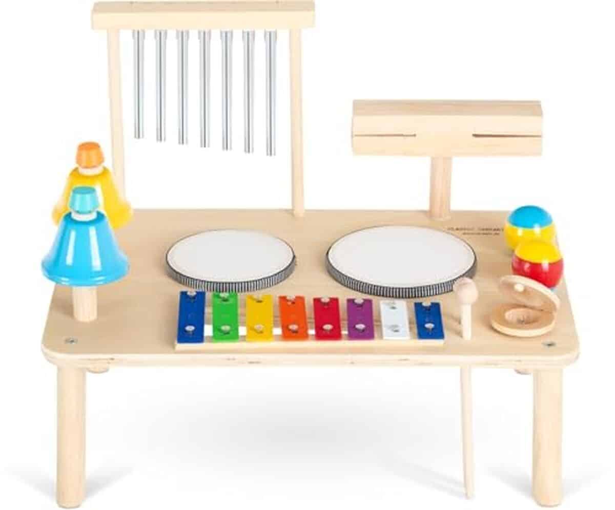 Test de la table musicale 12 en 1 Classic Cantabile pour bébés et enfants
