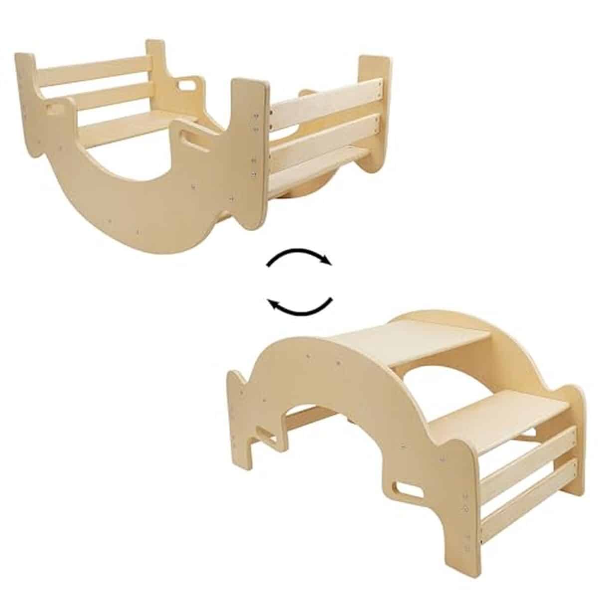 Test du 509 Crew Rock N Grow : polyvalence montessori en bois naturel