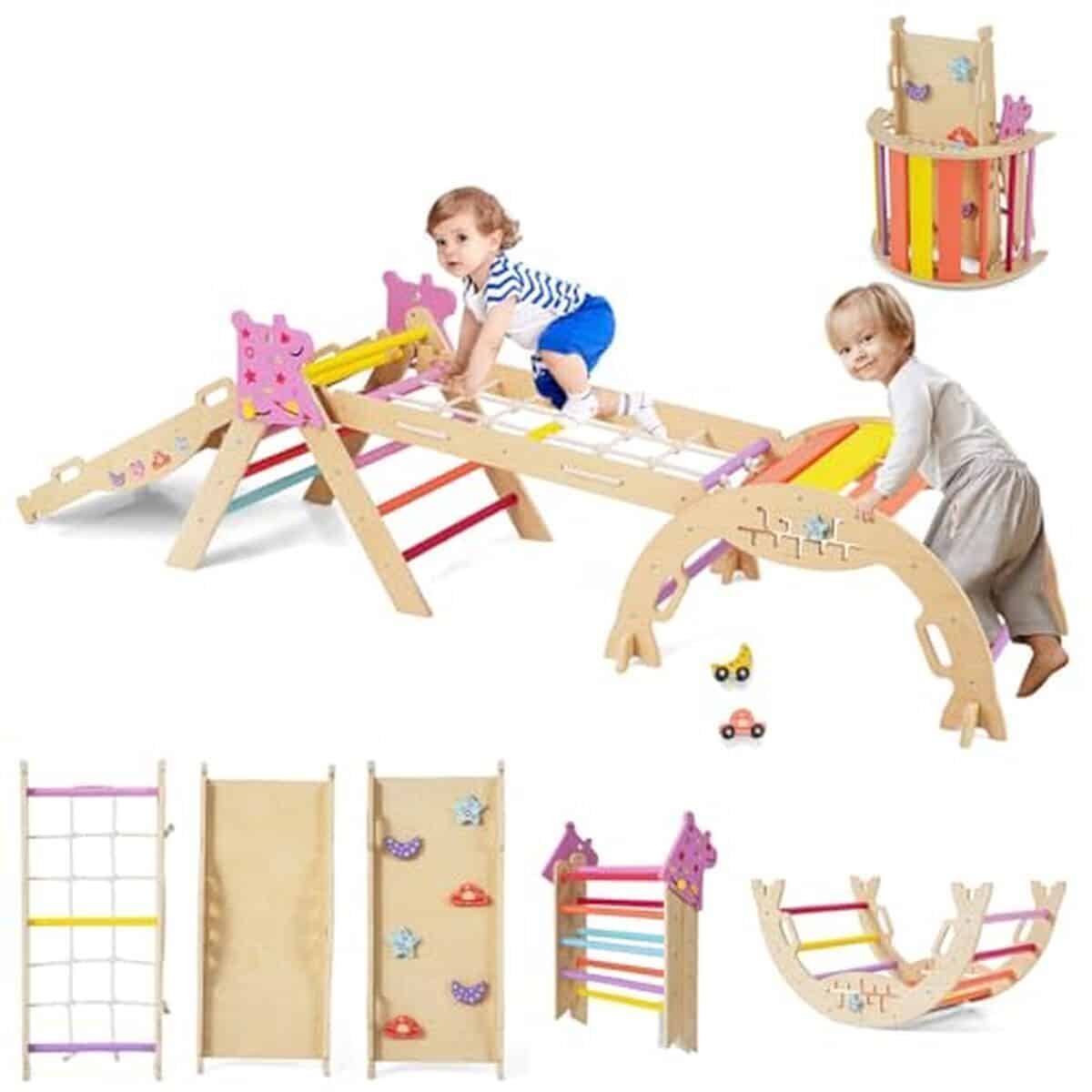 Test du triangle d'escalade pliable DREAMADE 9 en 1 pour enfants