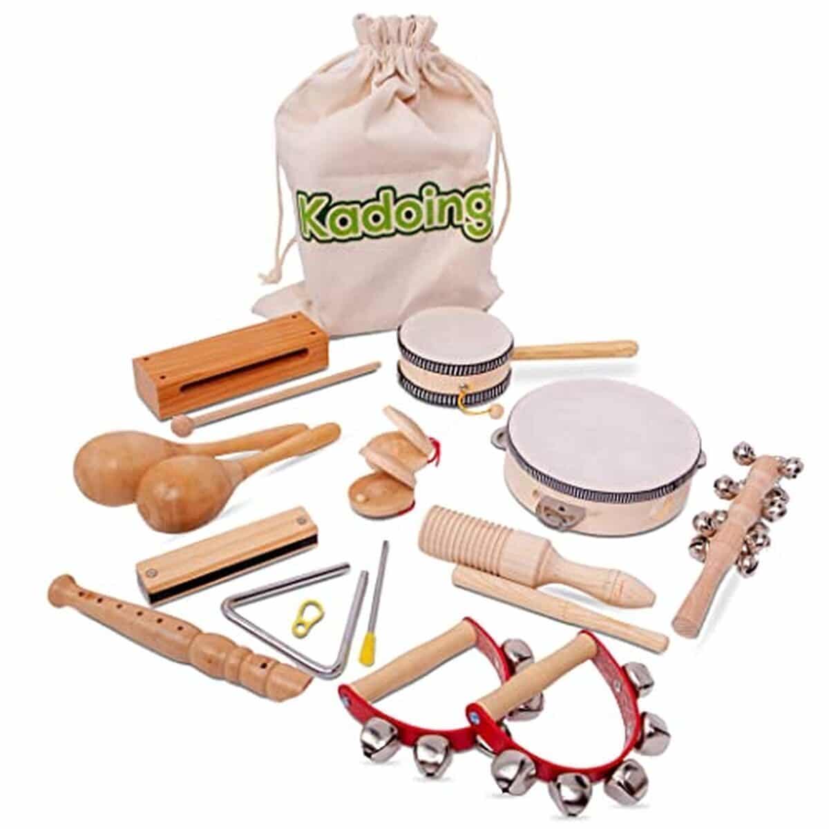 Test : ensemble d'instruments en bois Kadoing pour enfants