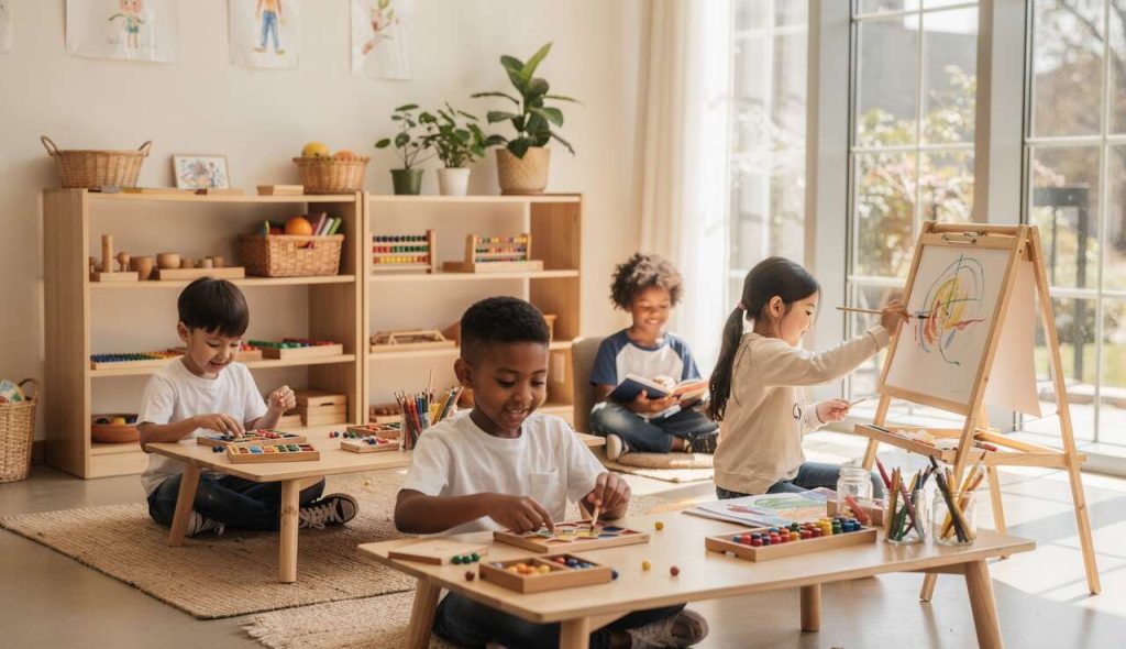Tâches adaptées à l'âge pour les enfants : guide Montessori